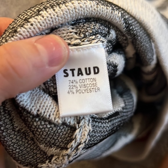 STAUD Maltese zebra print midi Skirt - Picture 8 of 10